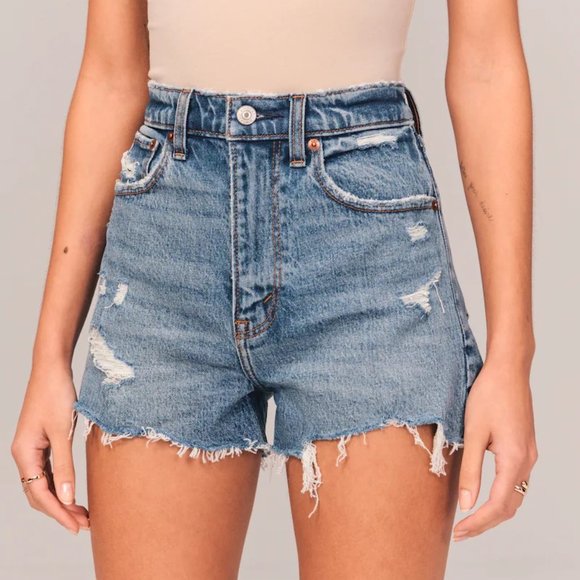 Abercrombie & Fitch Pants - Abercrombie High Rise Mom Shorts